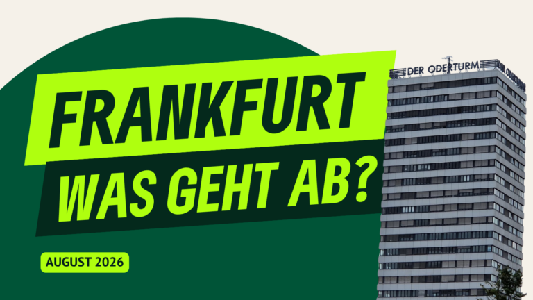 Was im August in Frankfurt (Oder) passiert ist und was gerade Themen in der Stadtpolitik sind
